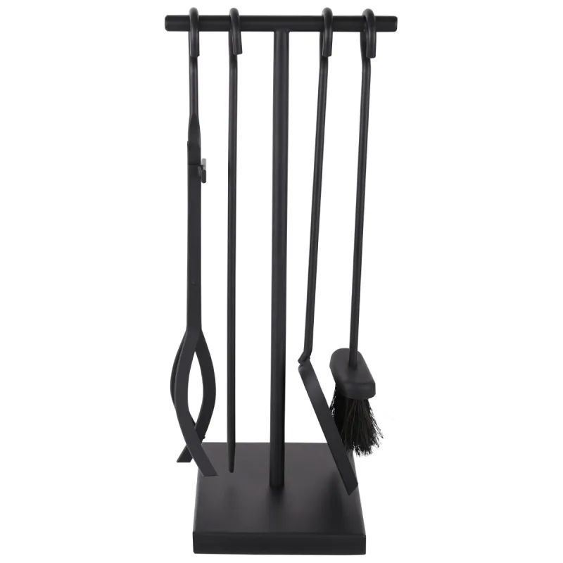 Kamīna piederumu komplekts K154-B, 5 rīki, melns