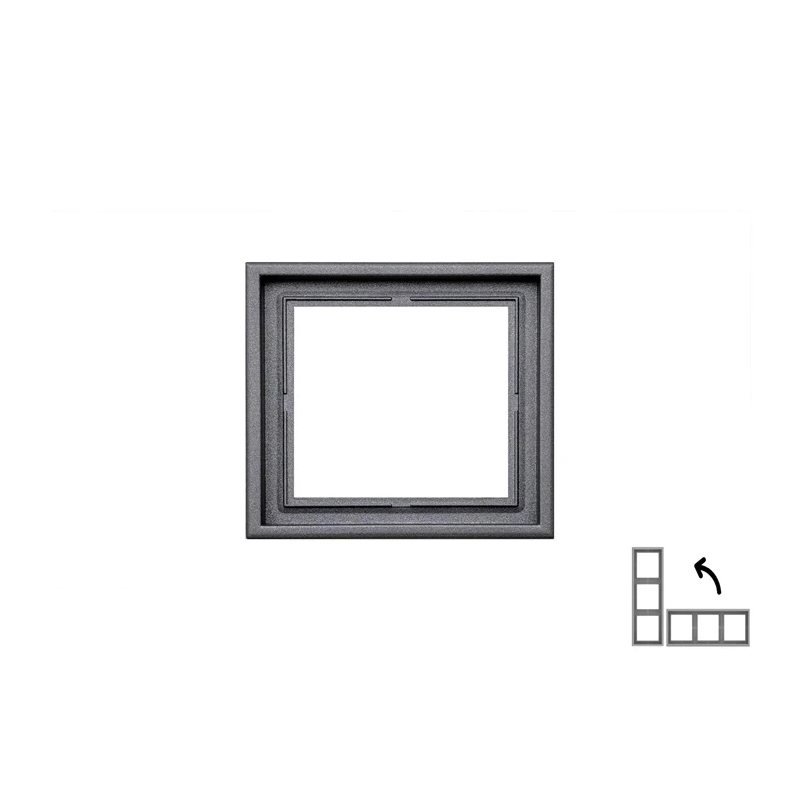 Vienīgais rāmis LIREGUS MODERN, matētas melnas krāsas