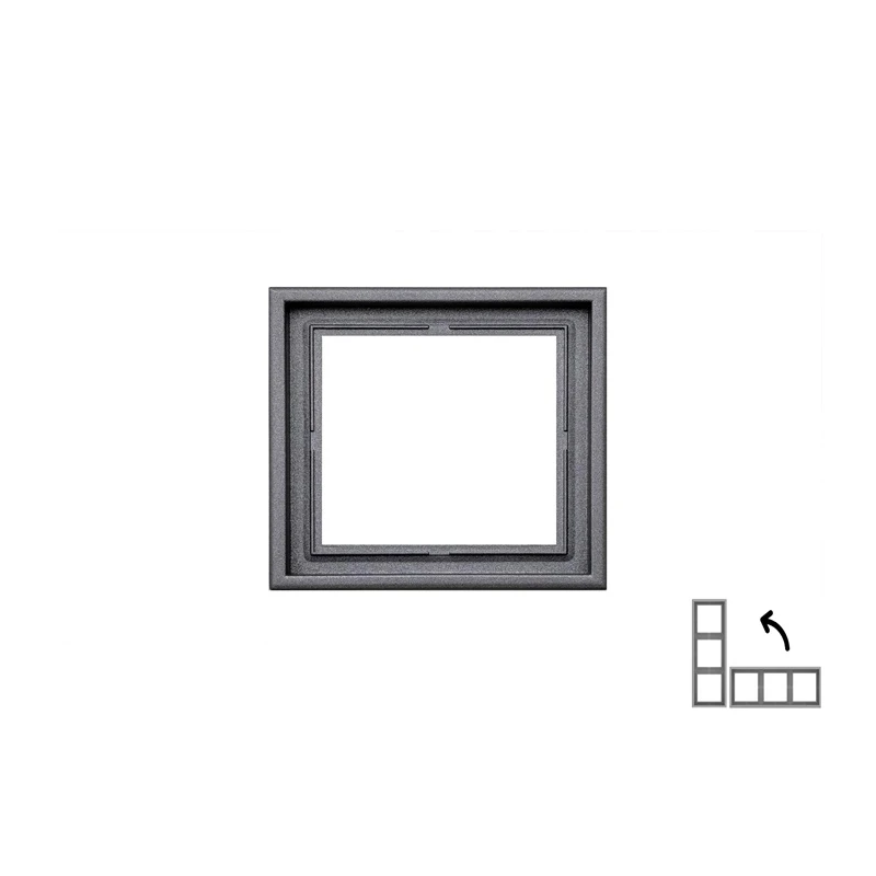 Vienīgais rāmis LIREGUS MODERN, matētas melnas krāsas