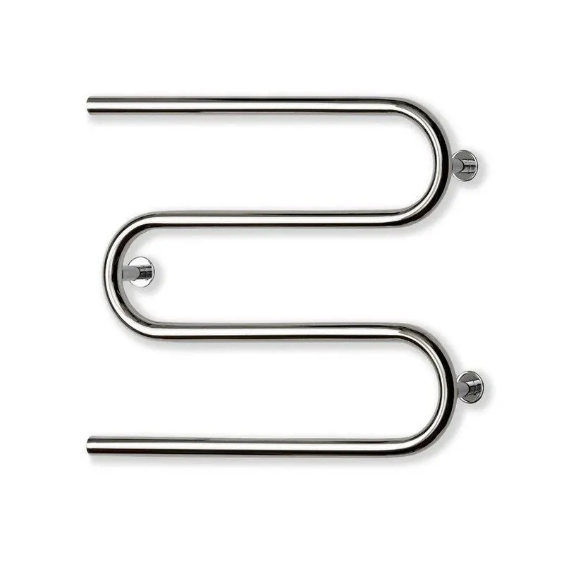 Ar ūdeni apsildāms dvieļu žāvētāja stienis Elonika EN400S, hroma-nerūsējošā tērauda, 50 cm x 60 cm, 161 W