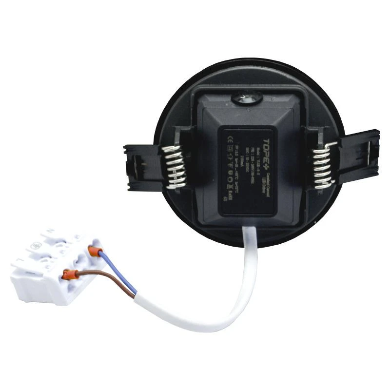 Ieb.lampa tope split 5w led 3000 k melna
