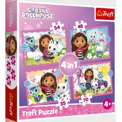 TREFL GABBY´S DOLLHOUSE Puzzle set 4in1
