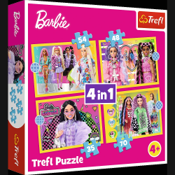TREFL BARBIE Pužļu komplekts 4in1