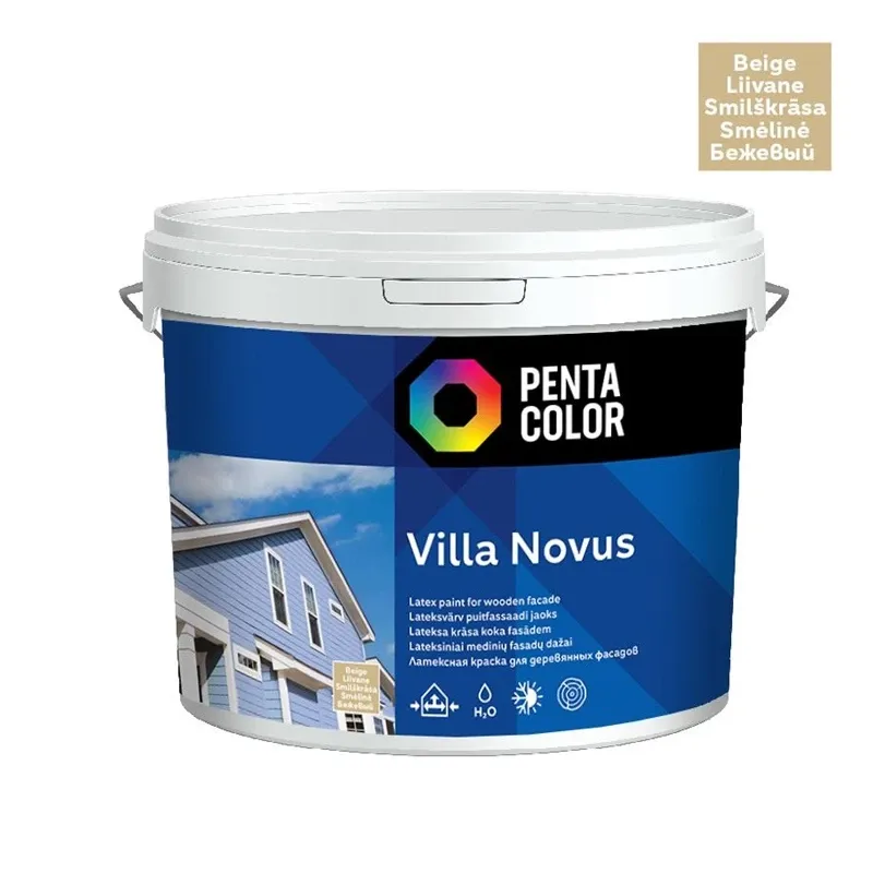Fasāžu krāsa Pentacolor Villa Novus, bēša krās., 10 l