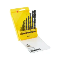 Grąžtų komplektas Dewalt DT5911-QZ, metalas, hss-r, tiesus, 1 mm x 10 cm