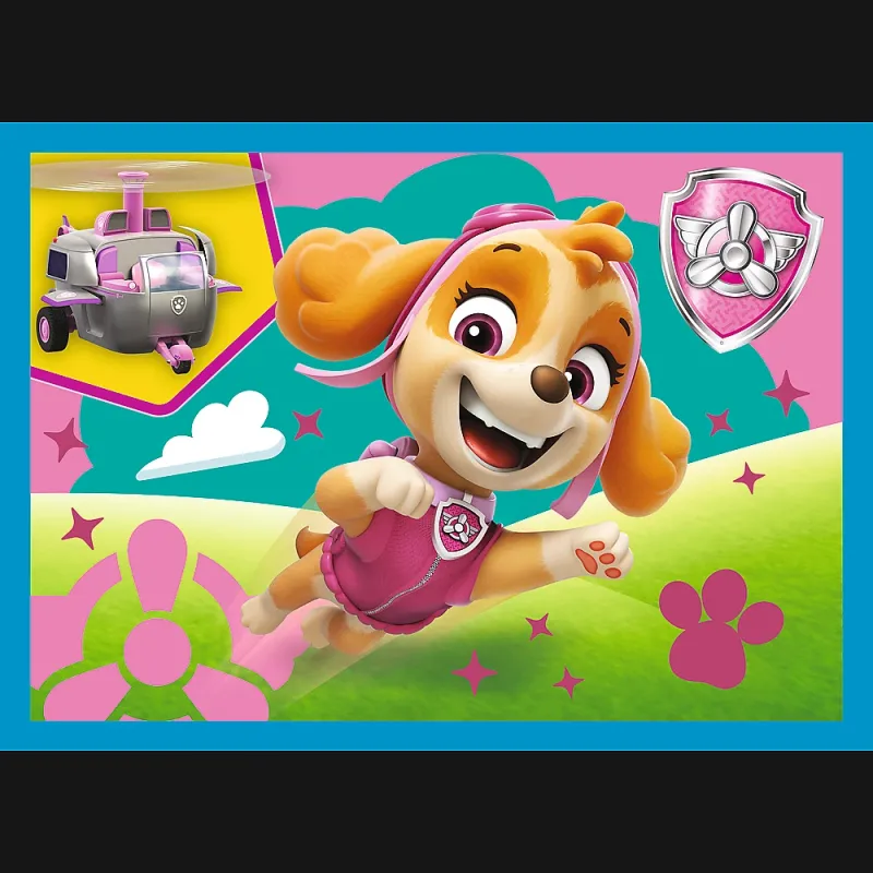 TREFL PAW PATROL 4 dėlionių rinkinys „Šuniukai-patruliai“