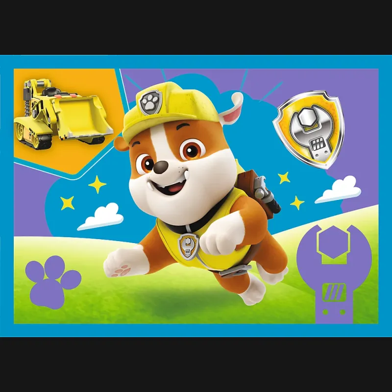 TREFL PAW PATROL 4 dėlionių rinkinys „Šuniukai-patruliai“