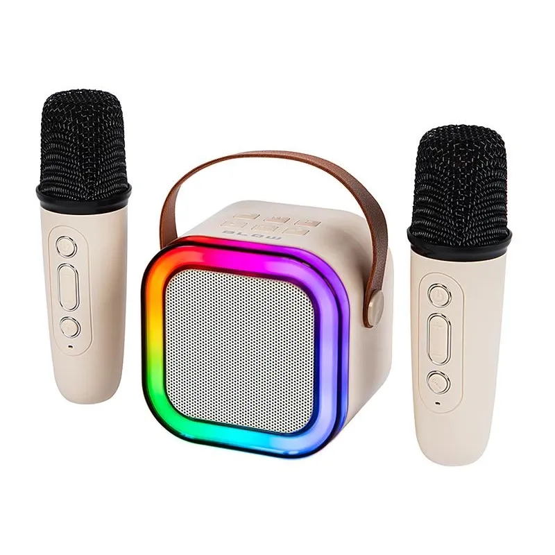 Bezvadu skaļrunis Blow Karaoke RGB bēša, 10 W