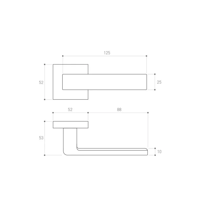 Rokturis, iekštelpām Metal-Bud METAL-BUD Satin Velvet RUMBA, matēta niķeļa krās.