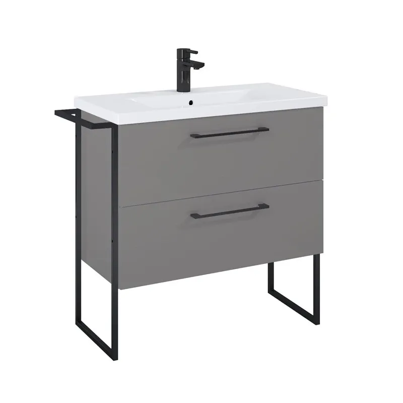 Vannas istabas skapis ar izlietni Elita Cheese Plus, brūngans, 39.7 cm x 81.7 cm x 83.7 cm