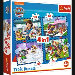 TREFL PAW PATROL Комплект пазлов Щенячий патруль 4в1