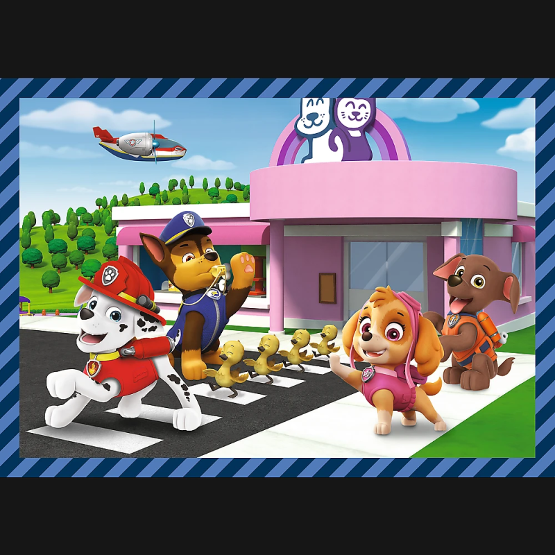 TREFL PAW PATROL Pužļu komplekts 4 in 1 Ķepa Patruļa
