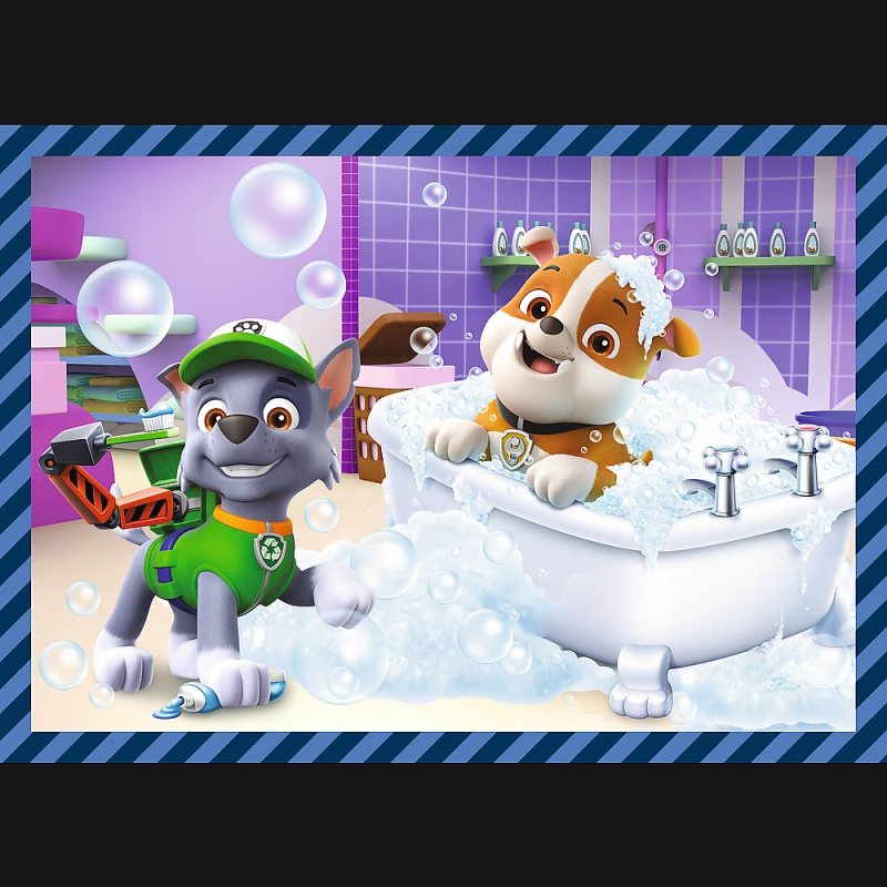 TREFL PAW PATROL Pužļu komplekts 4 in 1 Ķepa Patruļa