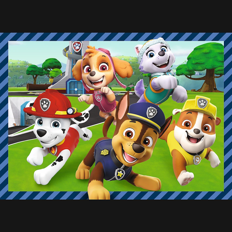 TREFL PAW PATROL Pužļu komplekts 4 in 1 Ķepa Patruļa