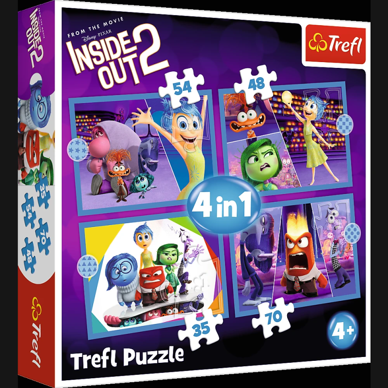 TREFL DISNEY Inside Out 2 Pužļu komplekts 4in1