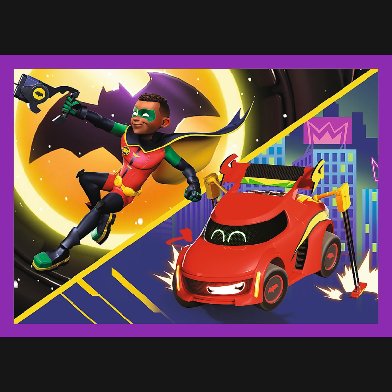 TREFL BATWHEELS Pužļu komplekts 4 in 1