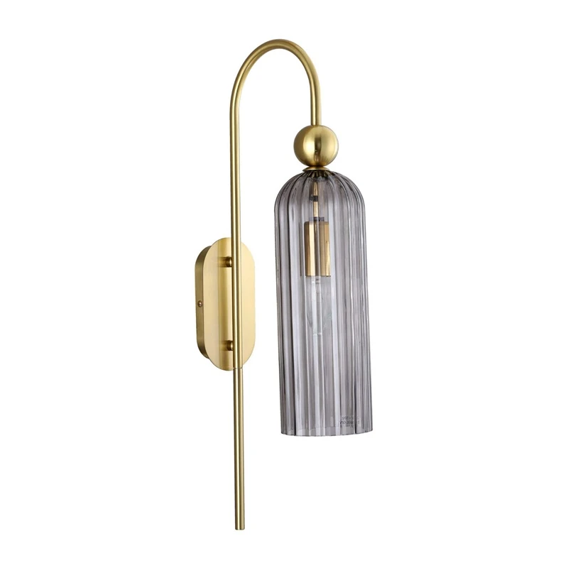 Lampa sienas piega e14 lp-939-1w dūmu