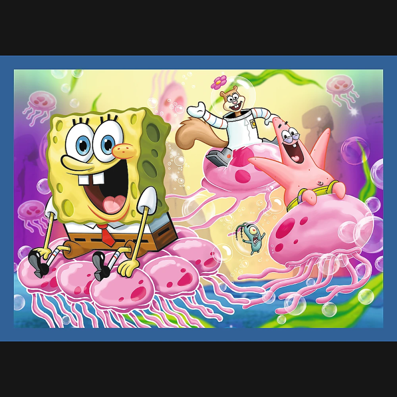 TREFL SPONGEBOB Pužļu komplekts 4 in 1