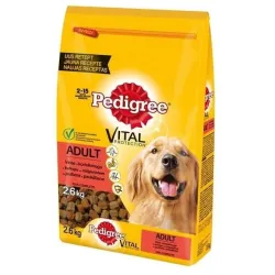 Sausas šunų maistas Pedigree Vital, jautiena-vištiena, 2.6 kg