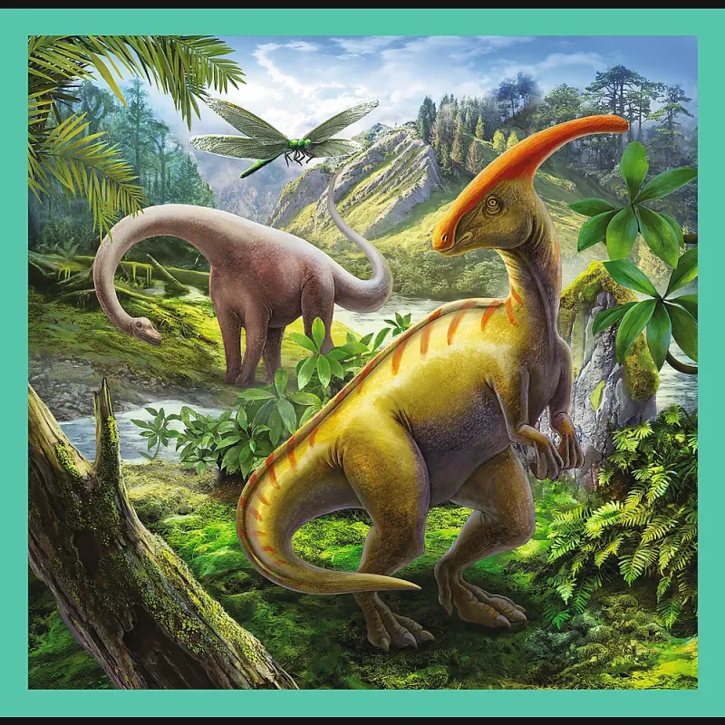 TREFL Pužļu komplekts Dinozauri, 3in1