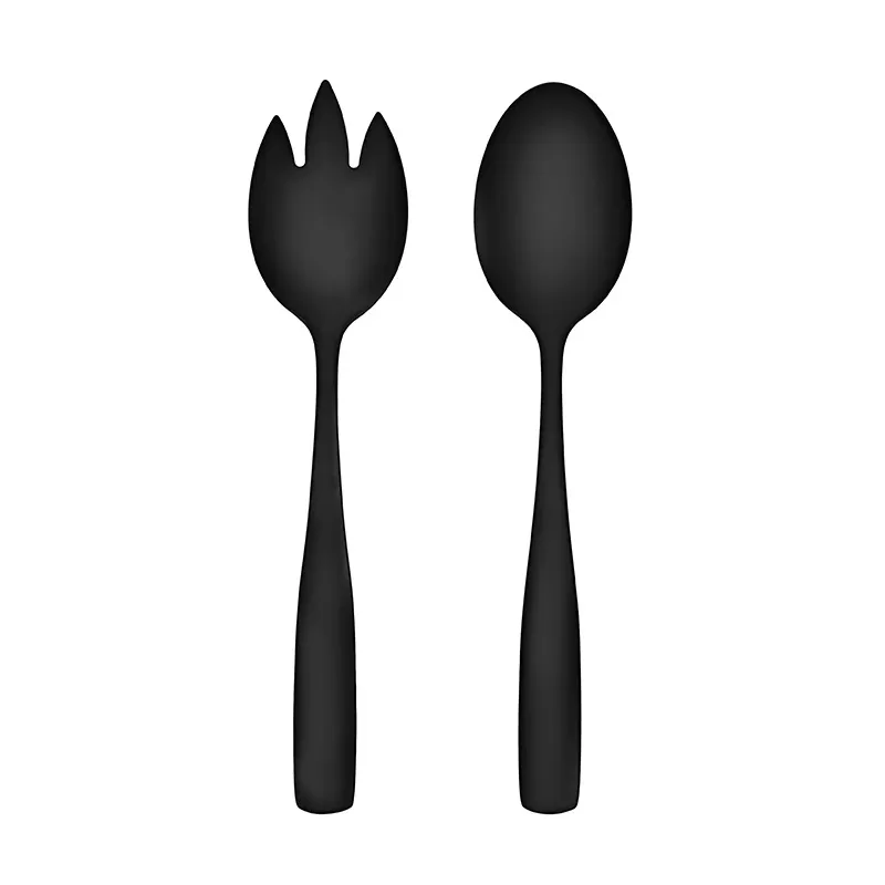 Maku salātu karotes Basic matēti melnas, 2 gab.