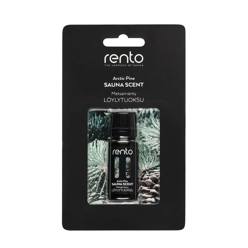Saunas aromāts Rento Arctic pine, 10 ml Melna krās.-Zaļa krās.