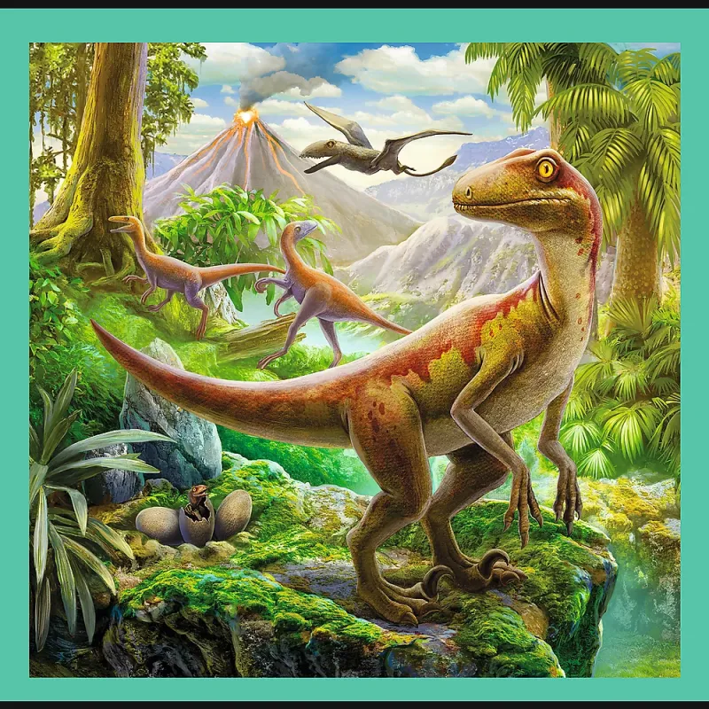 TREFL Pužļu komplekts Dinozauri, 3in1