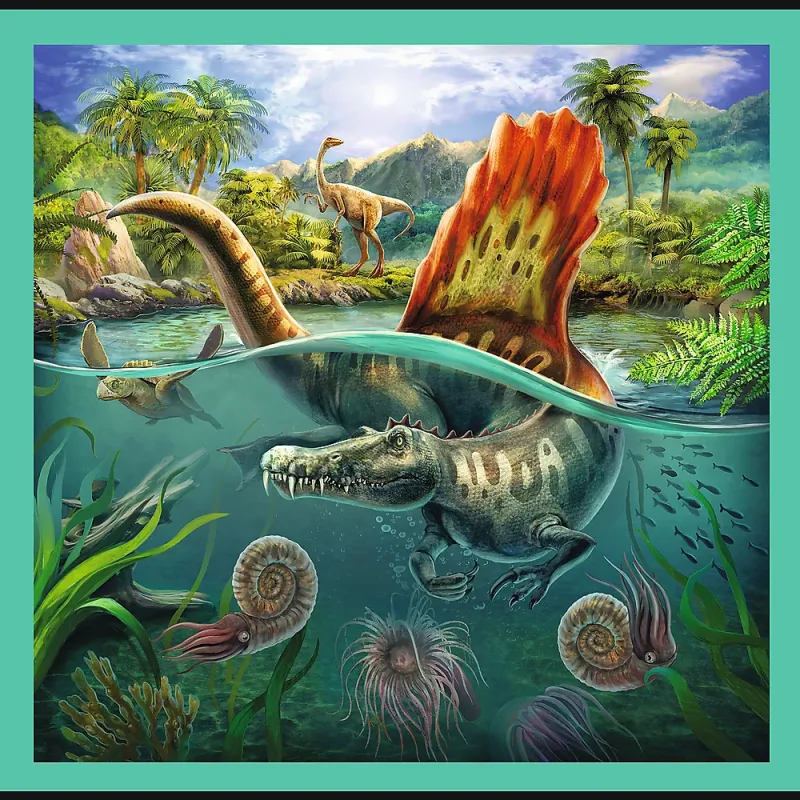 TREFL Pužļu komplekts Dinozauri, 3in1
