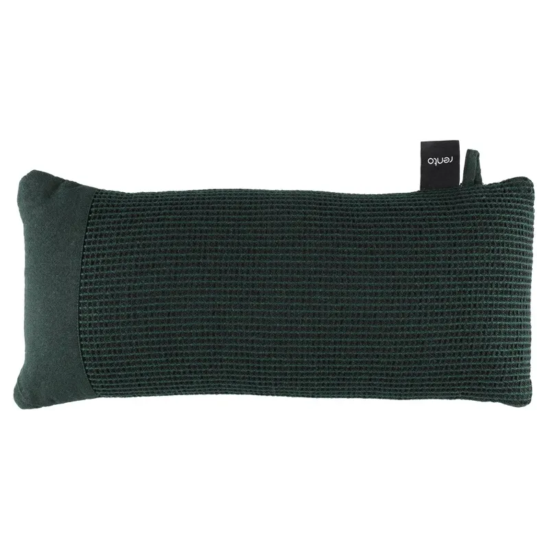 Saunas spilvens Rento, kokvilna-poliesters, 50 x 22 cm, melna-tumši zaļa