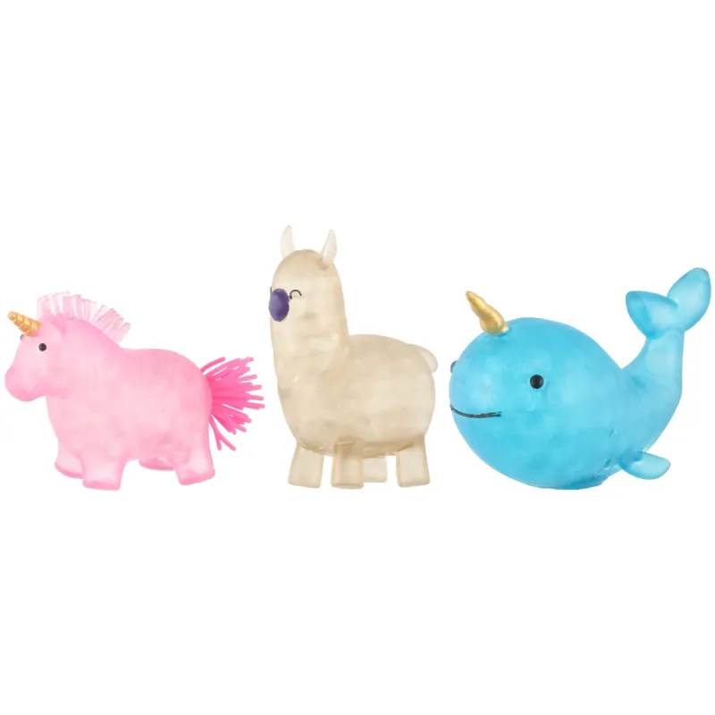 Rotaļlieta Dzīvnieciņš saspiežams, 3veidi