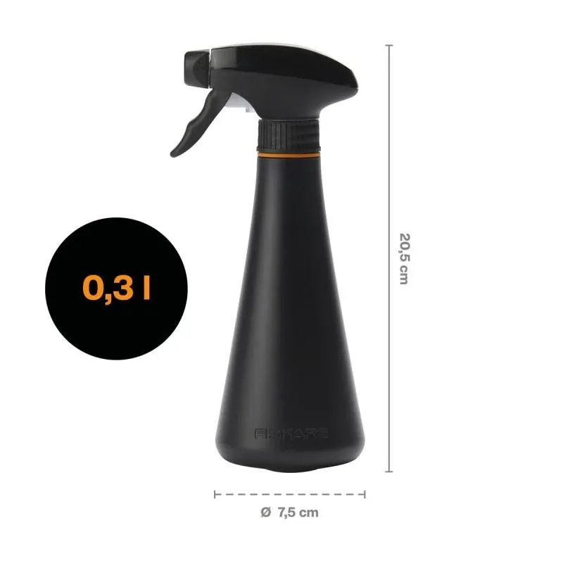 Sodo purkštuvas, paprastasis Fiskars, plastikas, juoda sp., 0.3 l