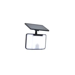 Solar led wall light kombo 5000k black
