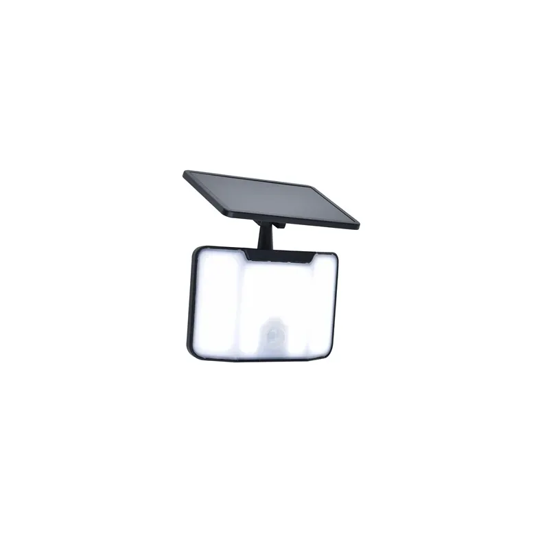 Solar led wall light kombo 5000k black