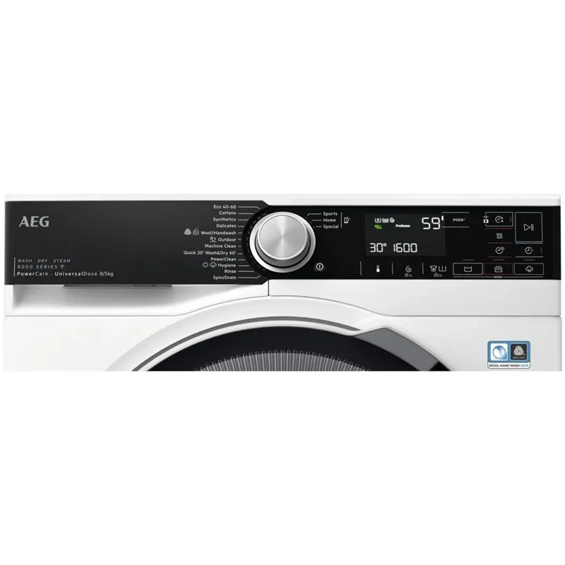 Pesumasin - kuivati AEG 8000 seeria „PowerCare“ „UniversalDose“ EcoLine LWR85865O