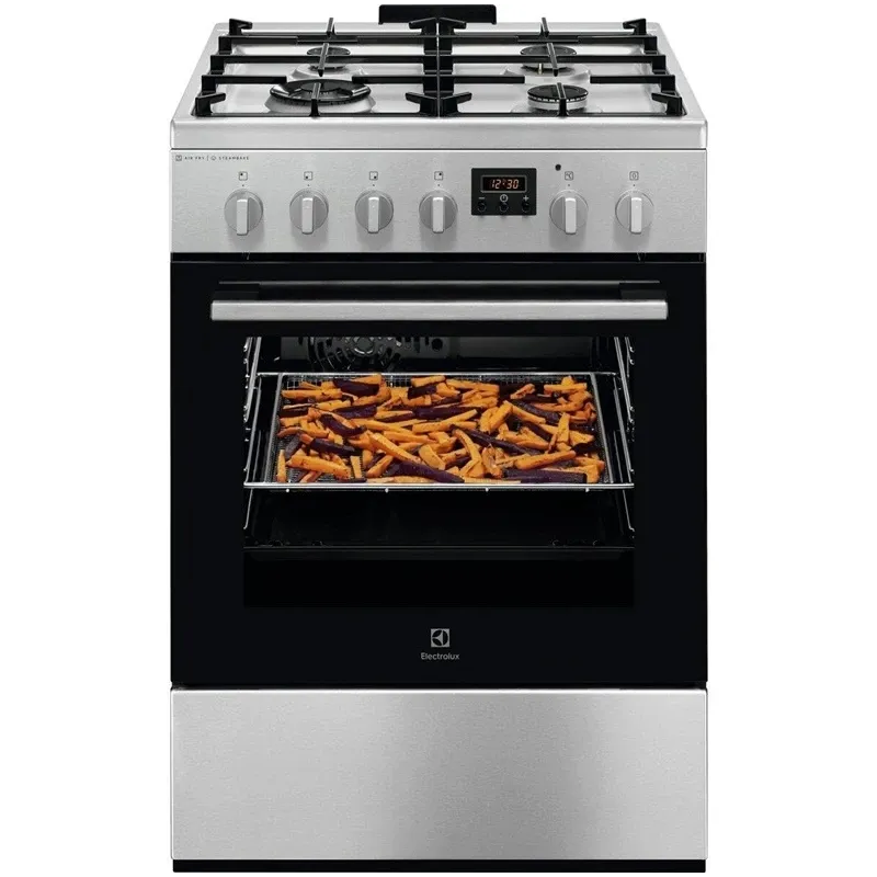 Dujinė viryklė su elektrine orkaite Electrolux 600 serija „SteamBake“ LKK664220X