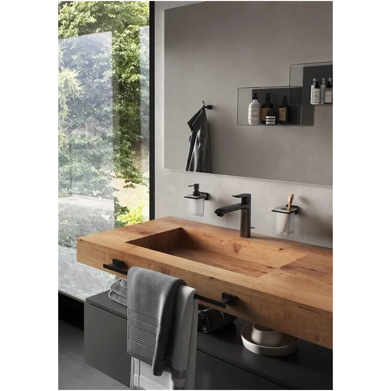 Tualetes birste Gedy Atena 443314, melna krās., 10.2 cm x 37.5 cm x 12 cm