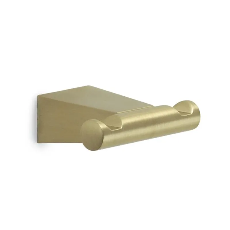 Tonale double hook matt gold