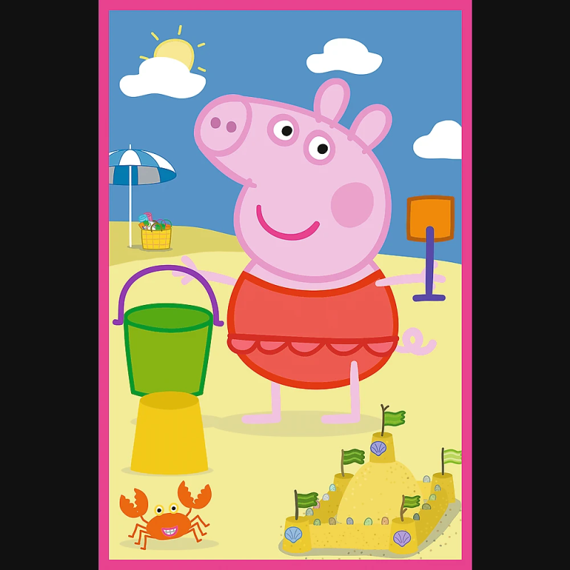 TREFL PEPPA PIG Pužļu komplekts Draudzības spēks, 3x50 gab.