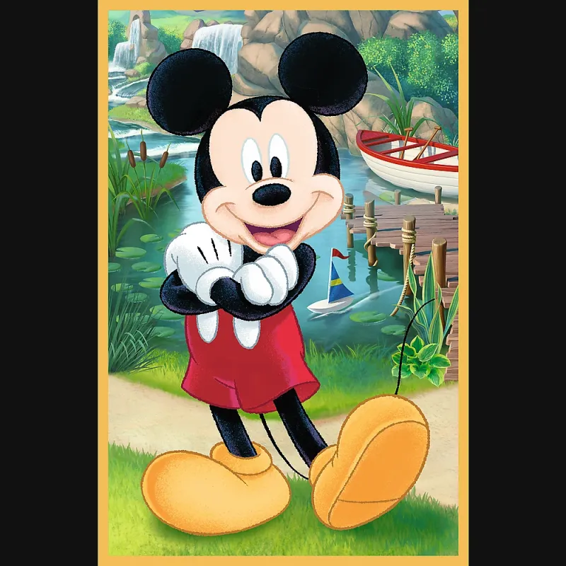 TREFL DISNEY MICKEY MOUSE Pužļu komplekts Pele brīvdienās, 3x50 gab.