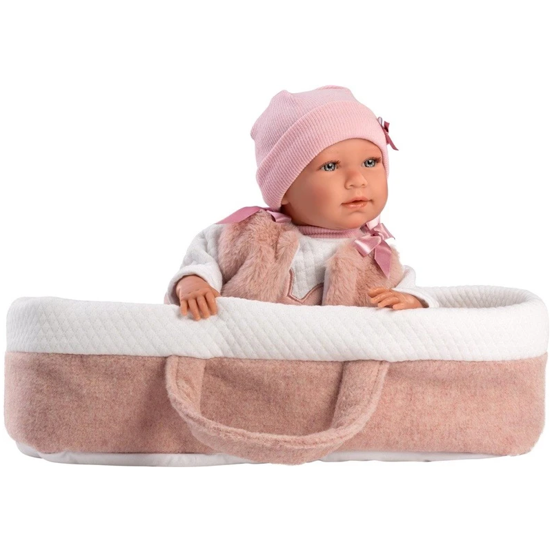 Lelle zīdainis llorens mimi rosa 42cm