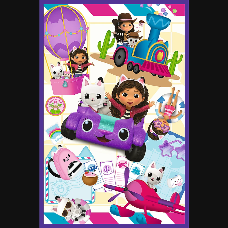 TREFL GABBY´S DOLLHOUSE Pužļu komplekts, 3x80 gab.