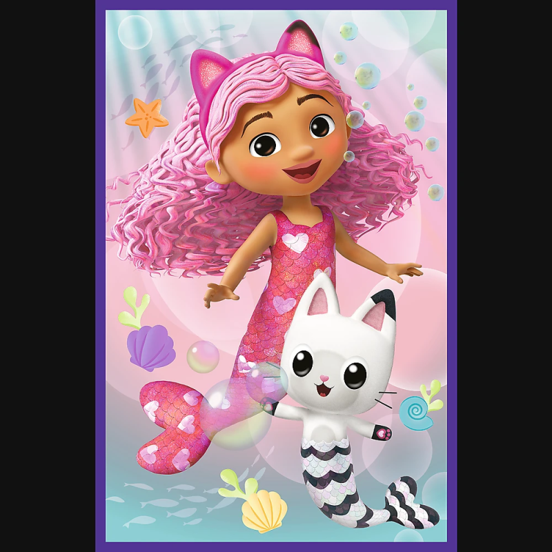 TREFL GABBY´S DOLLHOUSE Pužļu komplekts, 3x80 gab.