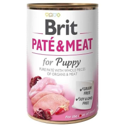 Kons. jaunu suņu barība BRIT CARE ar vistas un tītaru gaļu, 400g