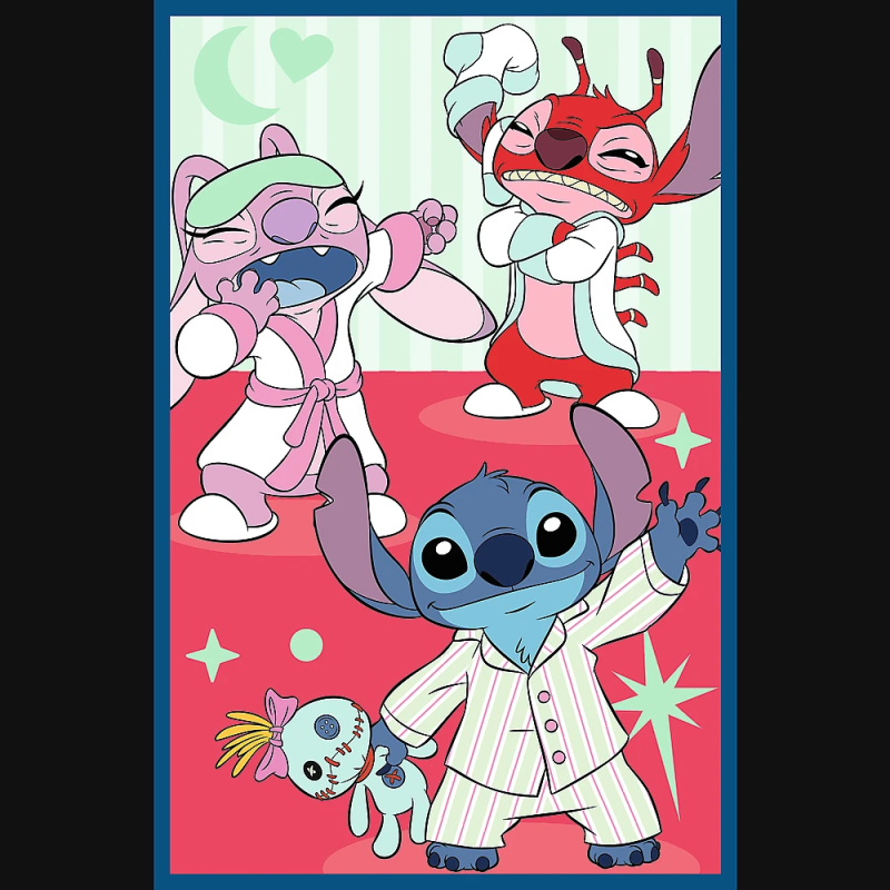 TREFL DISNEY STITCH Pužļu komplekts Stitch pasaule, 3x80 gab.