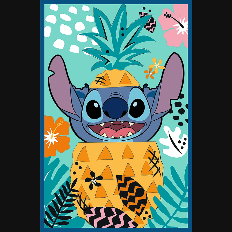 TREFL DISNEY STITCH Pužļu komplekts Stitch pasaule, 3x80 gab.