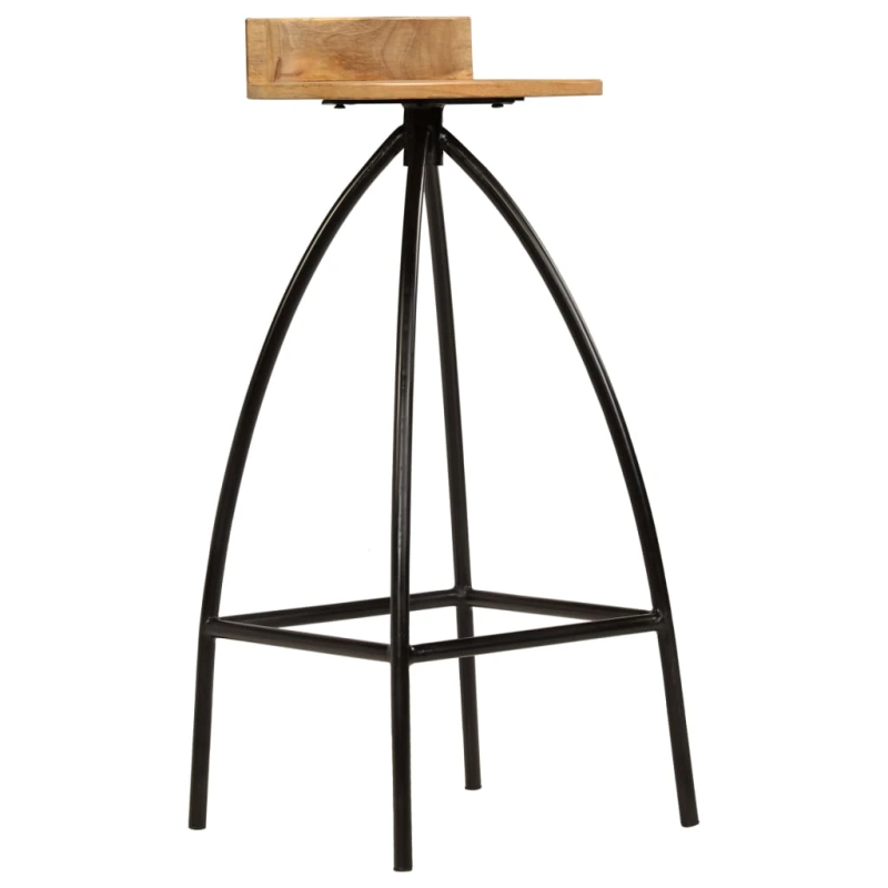 vidaXL bāra krēsli, 2 gab., mango masīvkoks