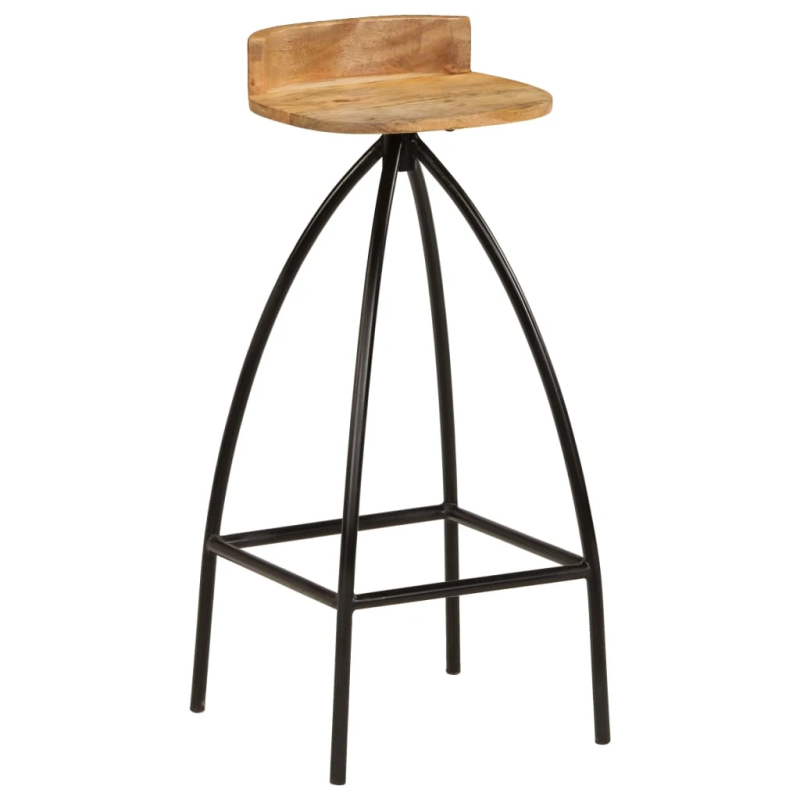 vidaXL bāra krēsli, 2 gab., mango masīvkoks