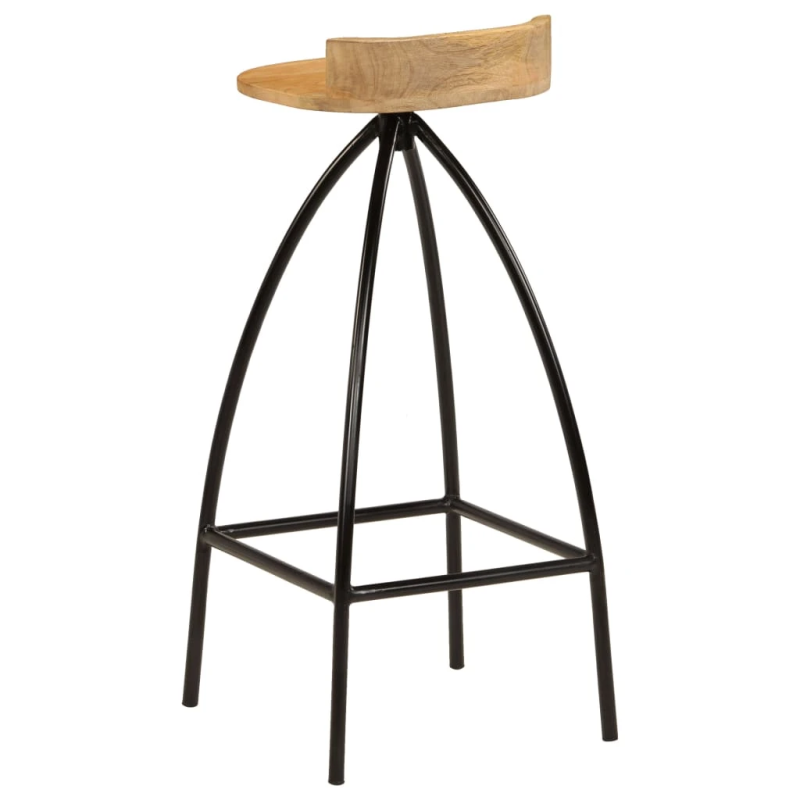 vidaXL bāra krēsli, 2 gab., mango masīvkoks