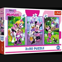 TREFL DISNEY MICKEY MOUSE puzzle set, 3x80 pcs