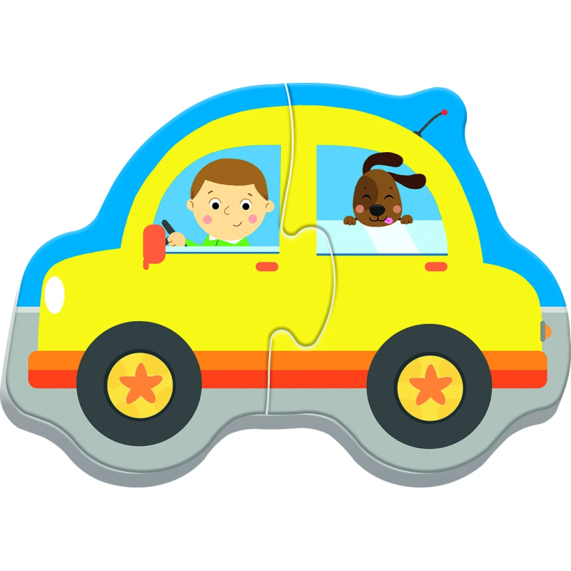 TREFL Puzle mazuļiem „Mašīnas“